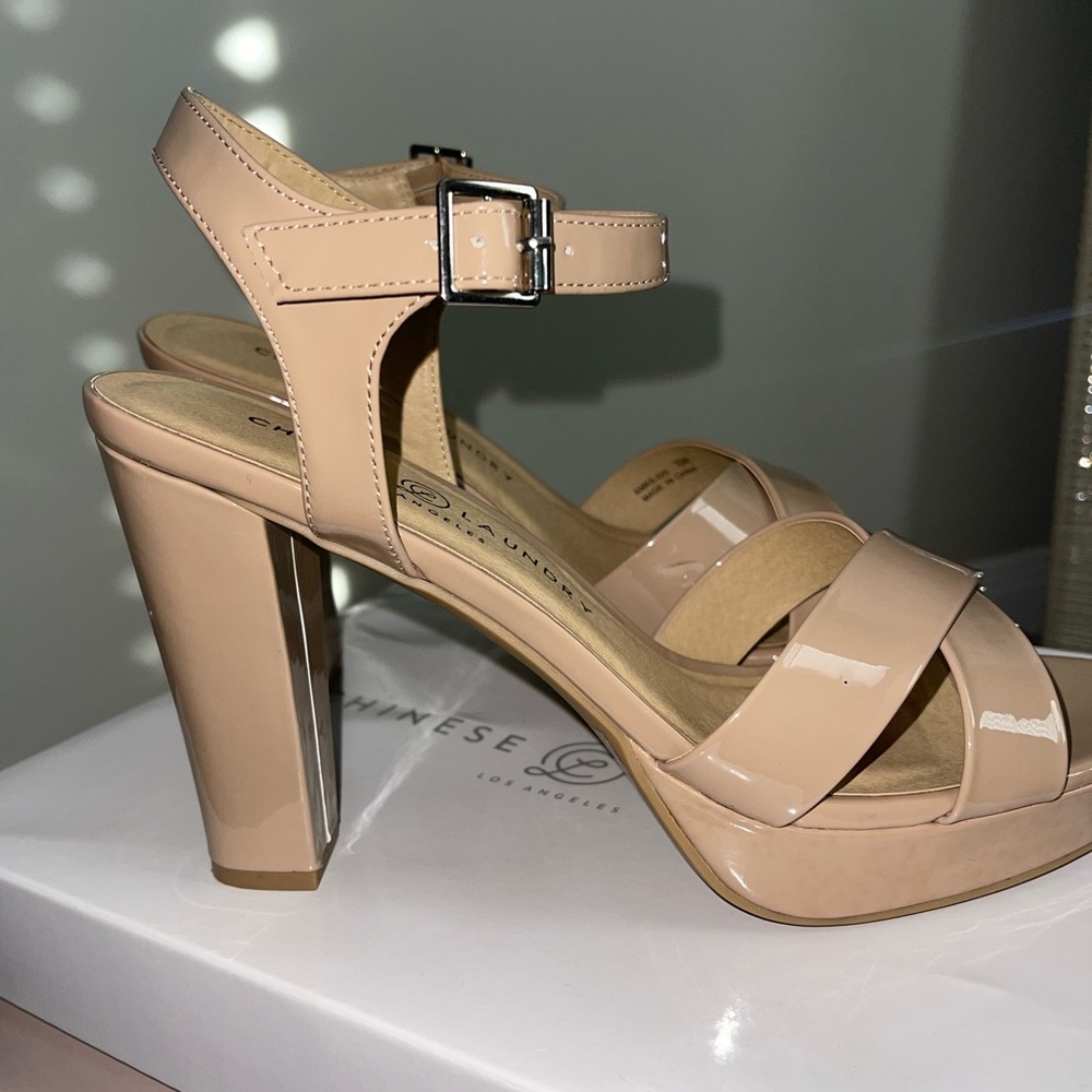 Chinese Laundry Patent nude platforms